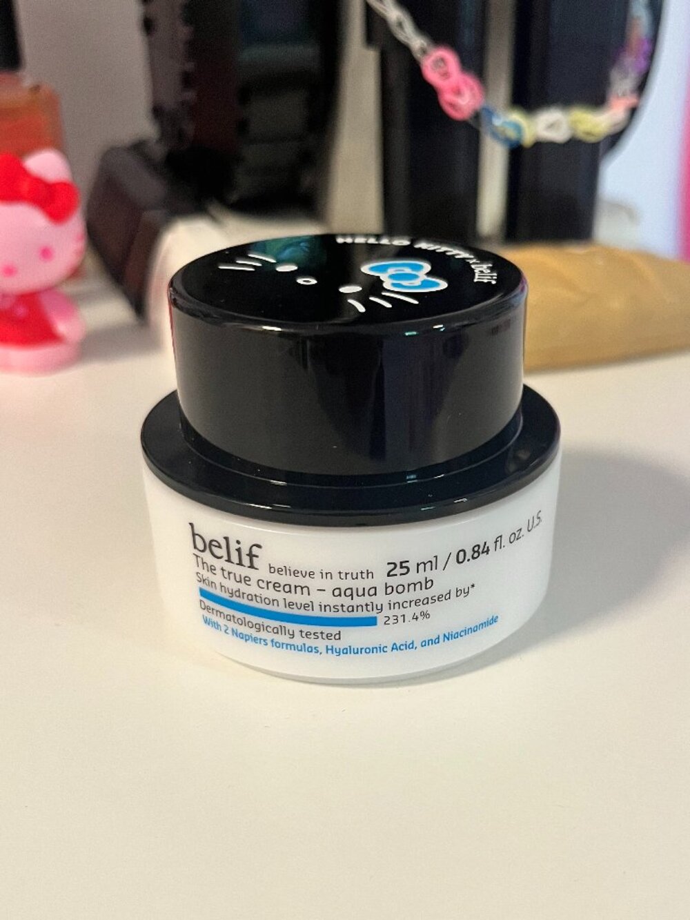 belif Hello Kitty limited edition "The true cream - aqua bomb"